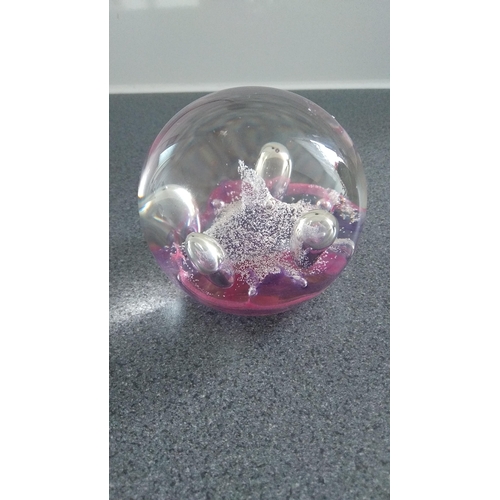 312 - LOVELY Caithness moonflower paperweight