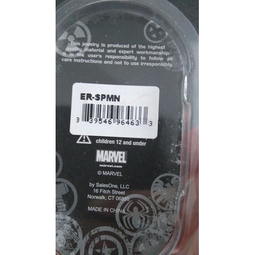 220U - NEW CASED MARVEL DEADPOOL EARINGS