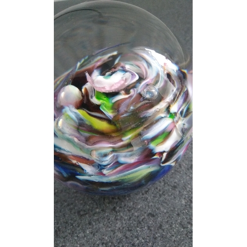 316 - LOVELY COULERED SWIRL PAPERWEIGHT