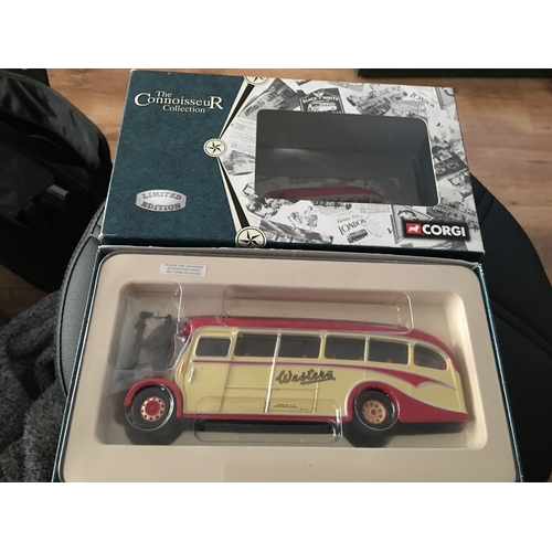 226 - FANTASTIC BOXED CORGI 33302 ALBION VALIANT DUPLE COACH WESTERN LTD EDITION