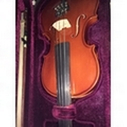 320 - FANTASTIC VIOLIN INSTRUMENT IN CARRY CASE WITH BOW AND STAND