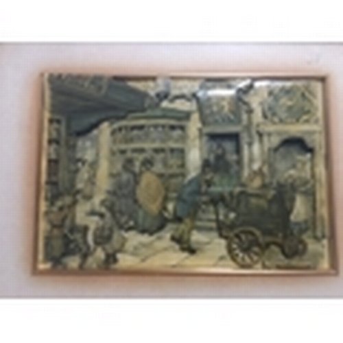 321 - VERY NICE Anton Pieck 3D Framed and Glazed Print