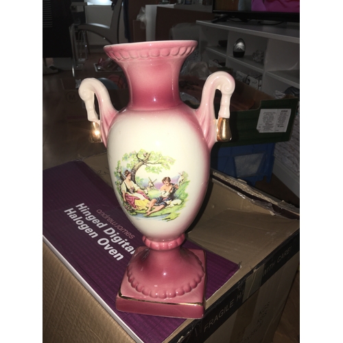 6 - TALL STAFFORDSHIRE CLASICAL STYLE VASE