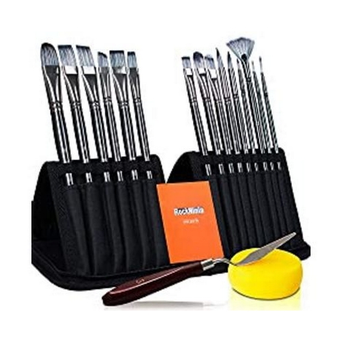 148 - NEW Rock Ninja Paint Brush Set RRP £15.29