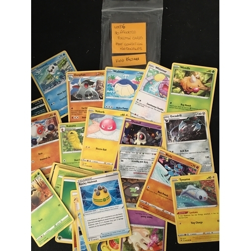 203 - GREAT SELECTION OF 30 POKEMON CARDS IN MINT CONDITION