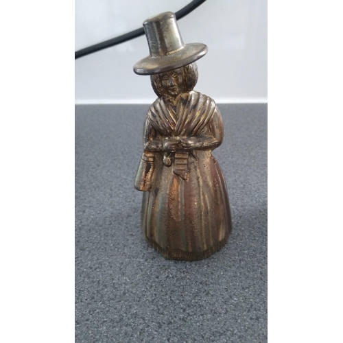 386 - VINTAGE BRASS LADY BELL