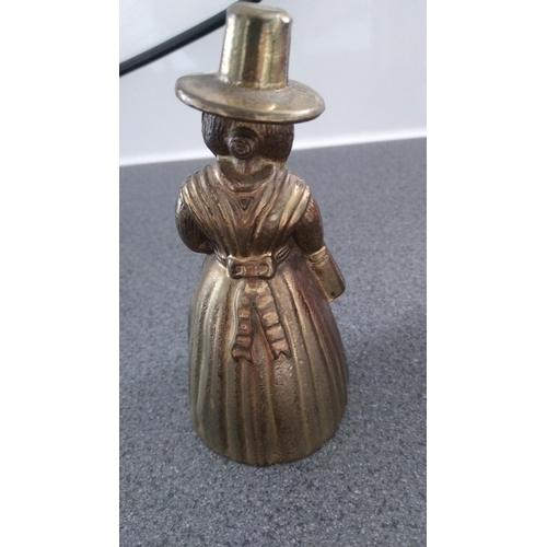 386 - VINTAGE BRASS LADY BELL