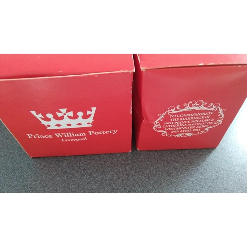 400 - TWO BOXED WILLIAM AND KATE 2011 COMMEMORATIVE MUGS