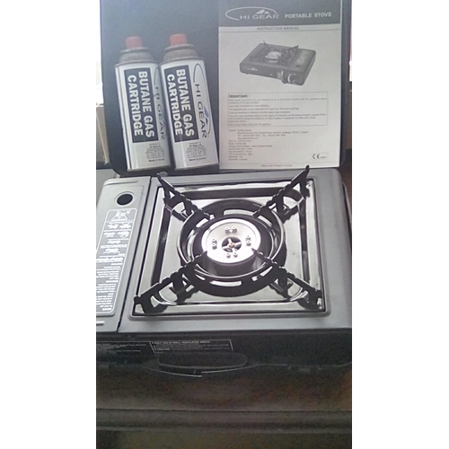 123 - NEW CASED PORTABLE GAS STOVE