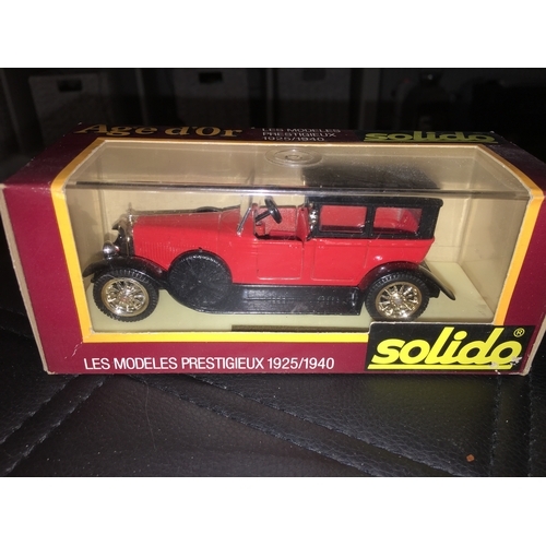 267 - FANTASTIC BOXED SOLIDO DIECAST PANHARD 1925 CAR MODEL