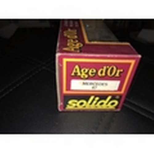 268 - FANTASTIC BOXED SOLIDO DIECAST 2 TONE BROWN MERCEDES 67 1939 CAR MODEL