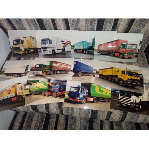 256 - SET OF 20 PICTURES OF LORRYS