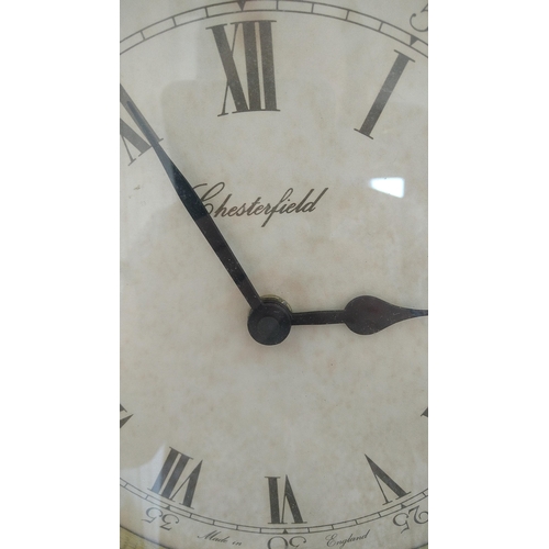 607 - CHESTERFIELD WALL CLOCK WORKING ORDER