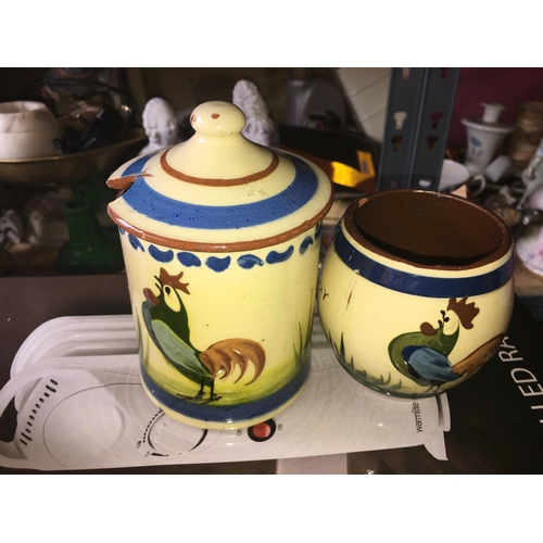 24 - TWO PCS OF TORQUAY WARE