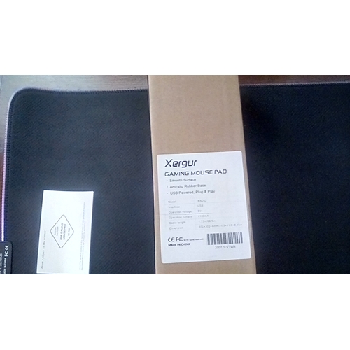 121 - NEW BOXED LED  Xergur RGB Gaming Mouse Pad