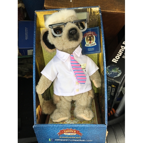 62 - BOXED Meerkat soft toy