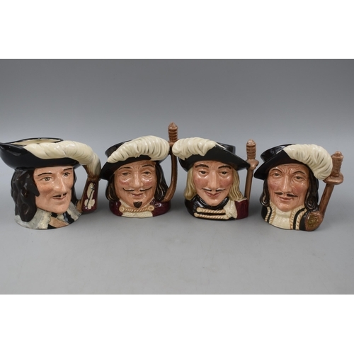 39 - Four Royal Doulton Character Jugs, Depicting the Three Musketeers and D'Artagnan.