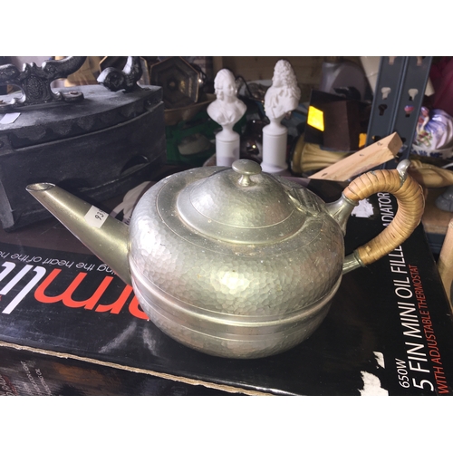 59 - VERY EARLY Pewter Teapot