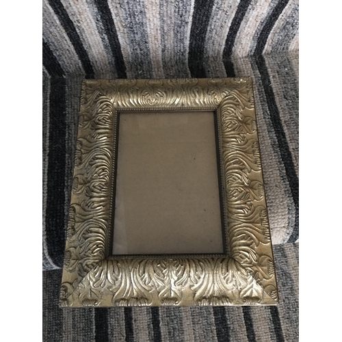 205 - BRASS WARE MIRROR