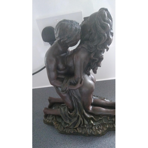 355 - LOVELY LARGE AND VERY HEAVY LOVERS STATUE