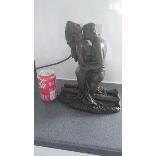 355 - LOVELY LARGE AND VERY HEAVY LOVERS STATUE