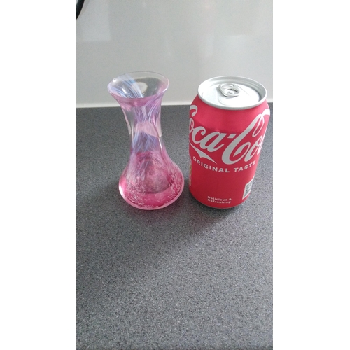 429 - LOVELY CAITHNESS PINK SWIRL VASE