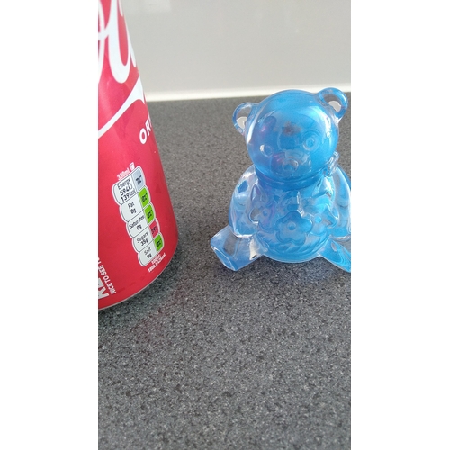 409 - LOVELY BLUE GLASS BEAR