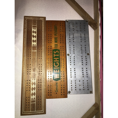 34 - Three Cribbage Boards