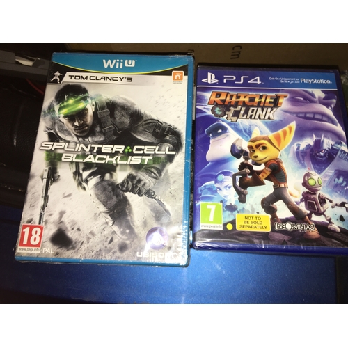 184 - NEW SEALED WII U SPLINTER CELL BLACKLIST AND PS4 SEALED RATCHET & CLANK