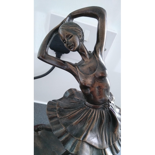 517 - TALL BRONZE EFFECT BALLERINA