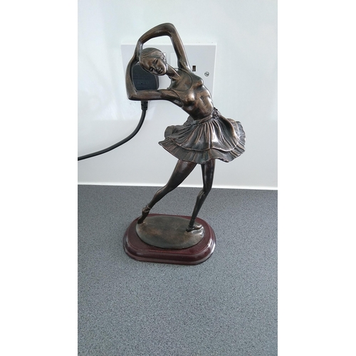 517 - TALL BRONZE EFFECT BALLERINA