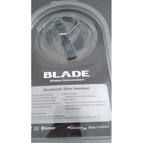 488 - BLUETOOTH SLIM HEADSET NEW IN PACK