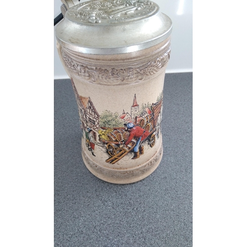 486 - VERY NICE BEER STIEN WITH METAL LID