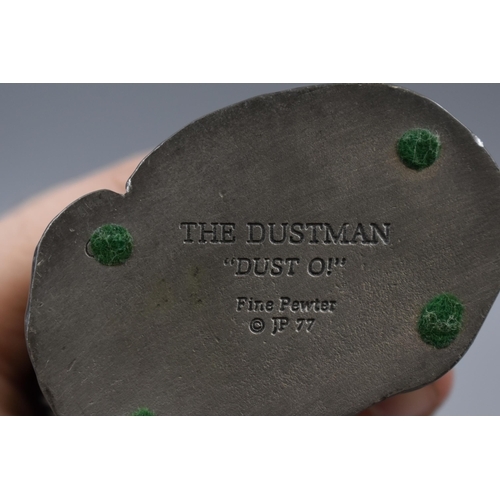 300K - lovely pewter figure ''the dustman'' ''dust oi''