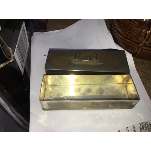 8 - NICE METAL BOX  WITH BOW TOP