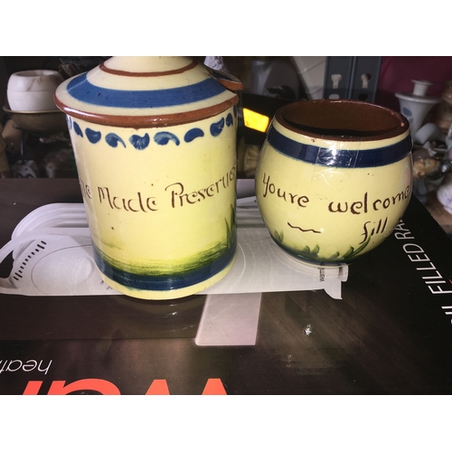 24 - TWO PCS OF TORQUAY WARE