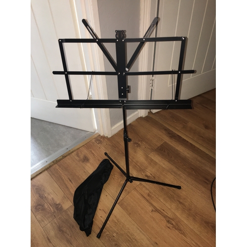 130 - NEW CAHAYA Sheet Music Stand Metal Portable with Carrying Bag