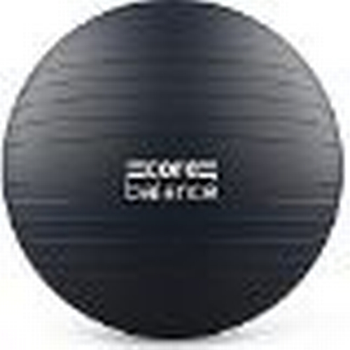 131 - NEW BOXED Core Balance Anti Burst Gym Ball, 55-85cm With Hand Pump (85cm, Black)