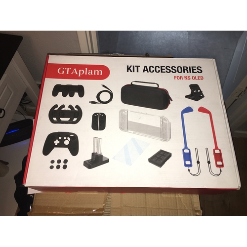 152 - NEW BOXED [22 in 1]GTAplam Case Accessories Kit Compatible with Nintendo Switch OLED,Travel Accessor... 