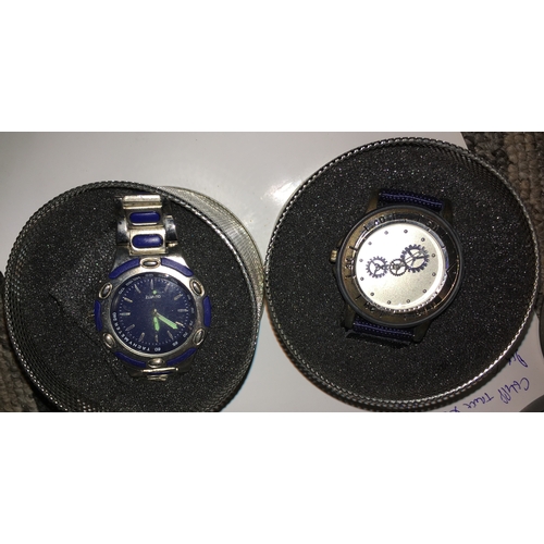 215 - PAIR OF CASED WATCHES