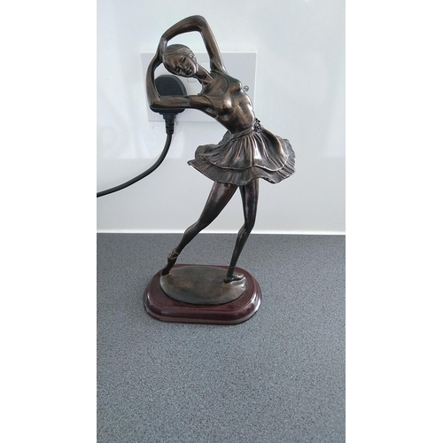 517 - TALL BRONZE EFFECT BALLERINA