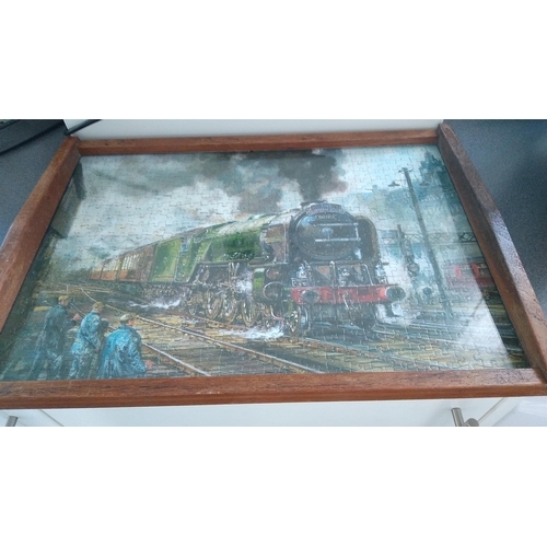 490 - VERY NICE VINTAGE JIGSAW TRAY