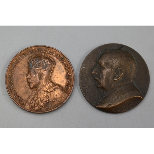 27 - Two Commemorative Medals to include Henry Edmunds and 1933 George V Centenary Bronze Medal