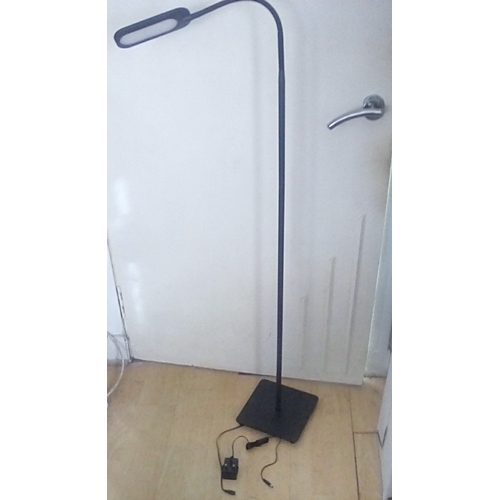 2 - NEW BOXED DIMMABLE LED FLOOR LAMP IN BLACK WORKING ORDER