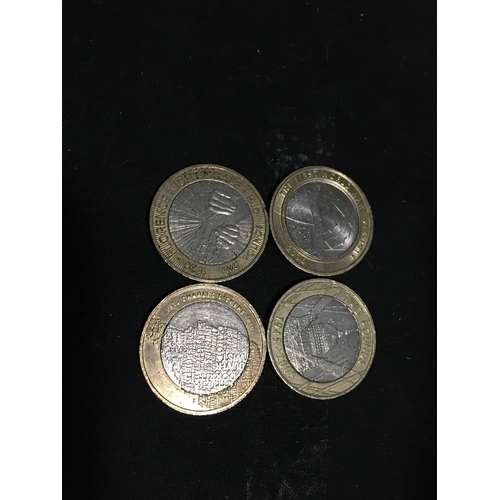 200H - FOUR COLLECTABLE £2 COINS