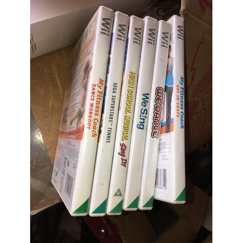 590 - SELECTION OF SIX NINTENDO WII GAMES