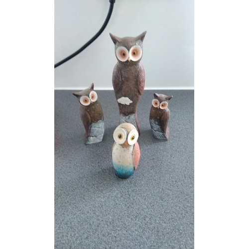 491 - COLLECTION OF OWLS