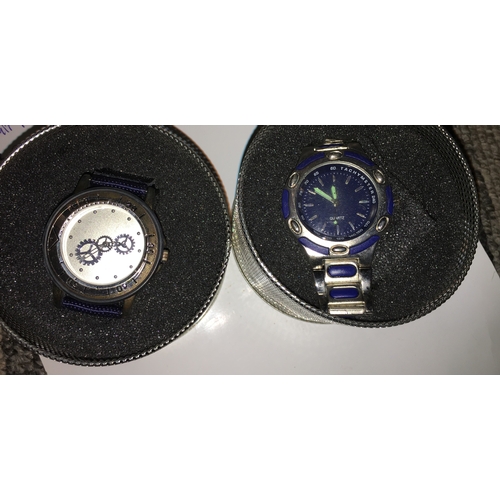 219 - PAIR OF CASED WATCHES