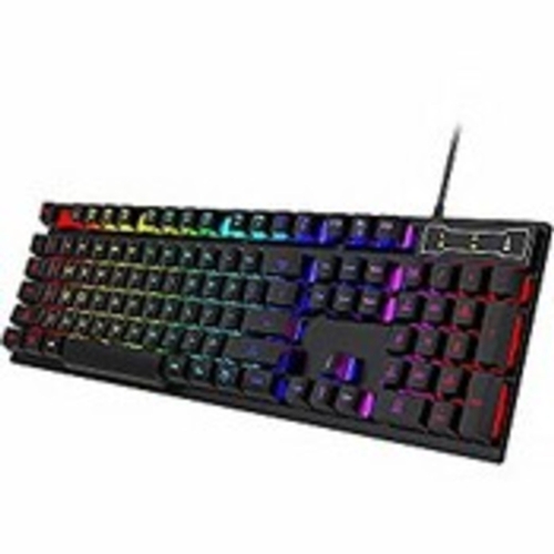 135 - NEW BOXED Osairous Gaming Keyboard, Wired LED Backlight Keyboard, 19 Anti-Ghosting 1.4M USB Keyboard... 