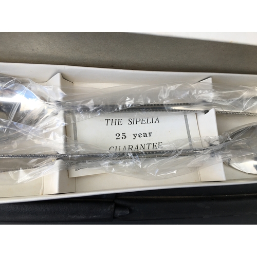 181 - TWO BOXED SETS OF CUTLERY INCLUDING SIPELIA SALAD SERVERS